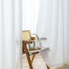 White Sheer Gauze Curtain