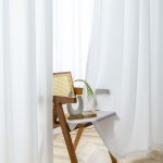 Gauze Curtain Light Filtering Semi Transparent Window Curtain Rod Pocket High Density Sheer Curtains